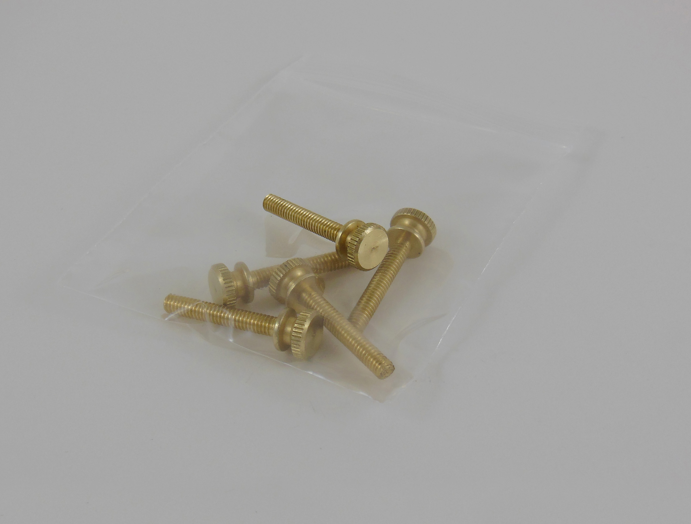 Brass Thumb Screws – 8-32 x 1.00 inch (Package of 5)