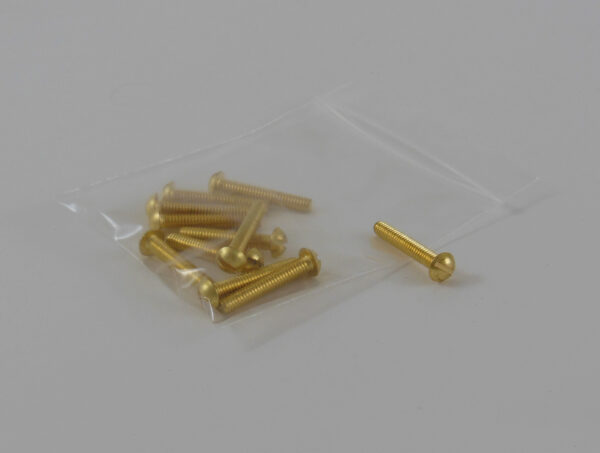 Brass Screws – 8-32 x 1.00 inch (Package of 10)