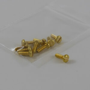 Brass Screws – M4 x 0.50 inch (Package of 10)